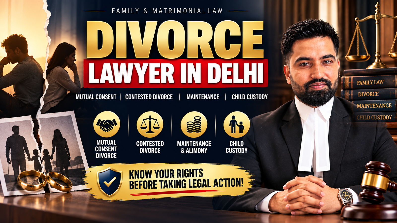 Divorce Lawyer in Delhi - Advocate Ajay Malik