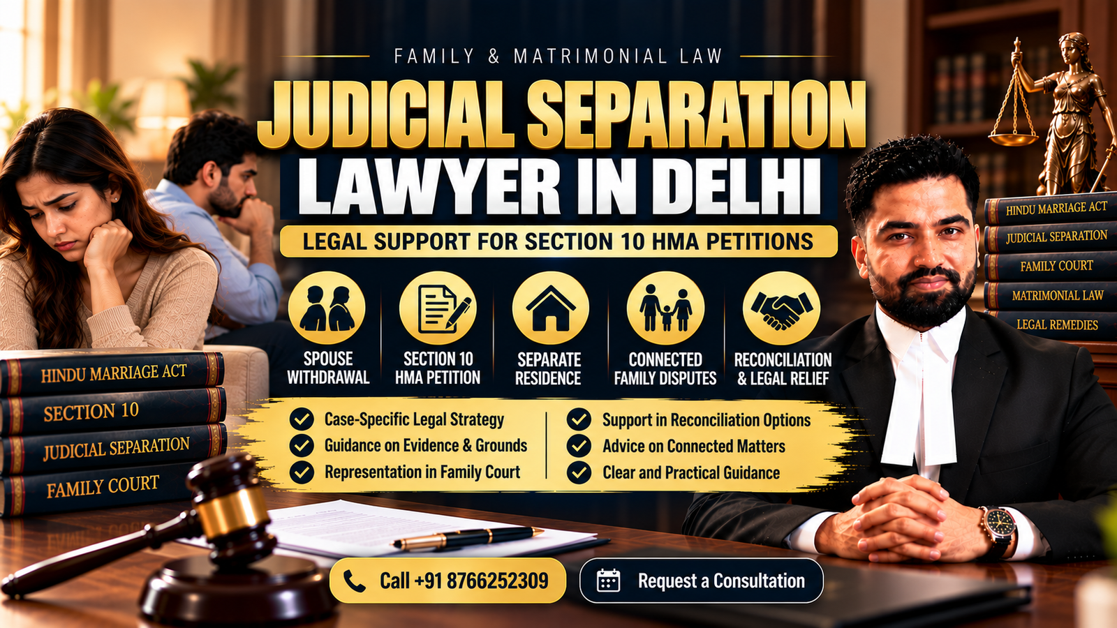 Judicial Separation Lawyer in Delhi Section 10 Hindu Marriage Act