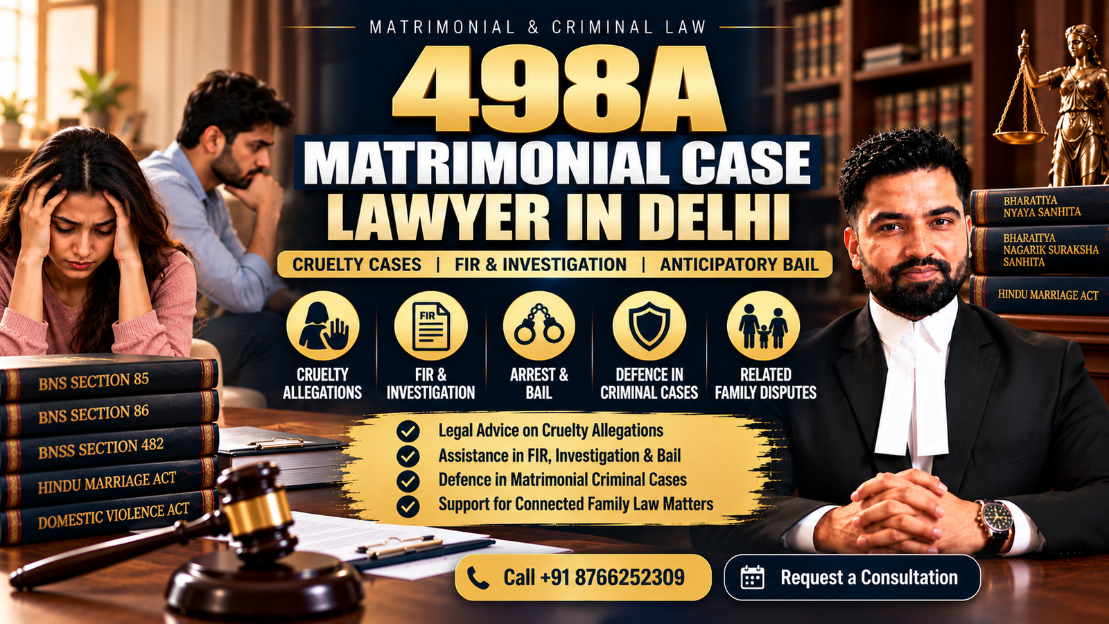 498A Matrimonial Case Lawyer in Delhi - Advocate Ajay Malik
