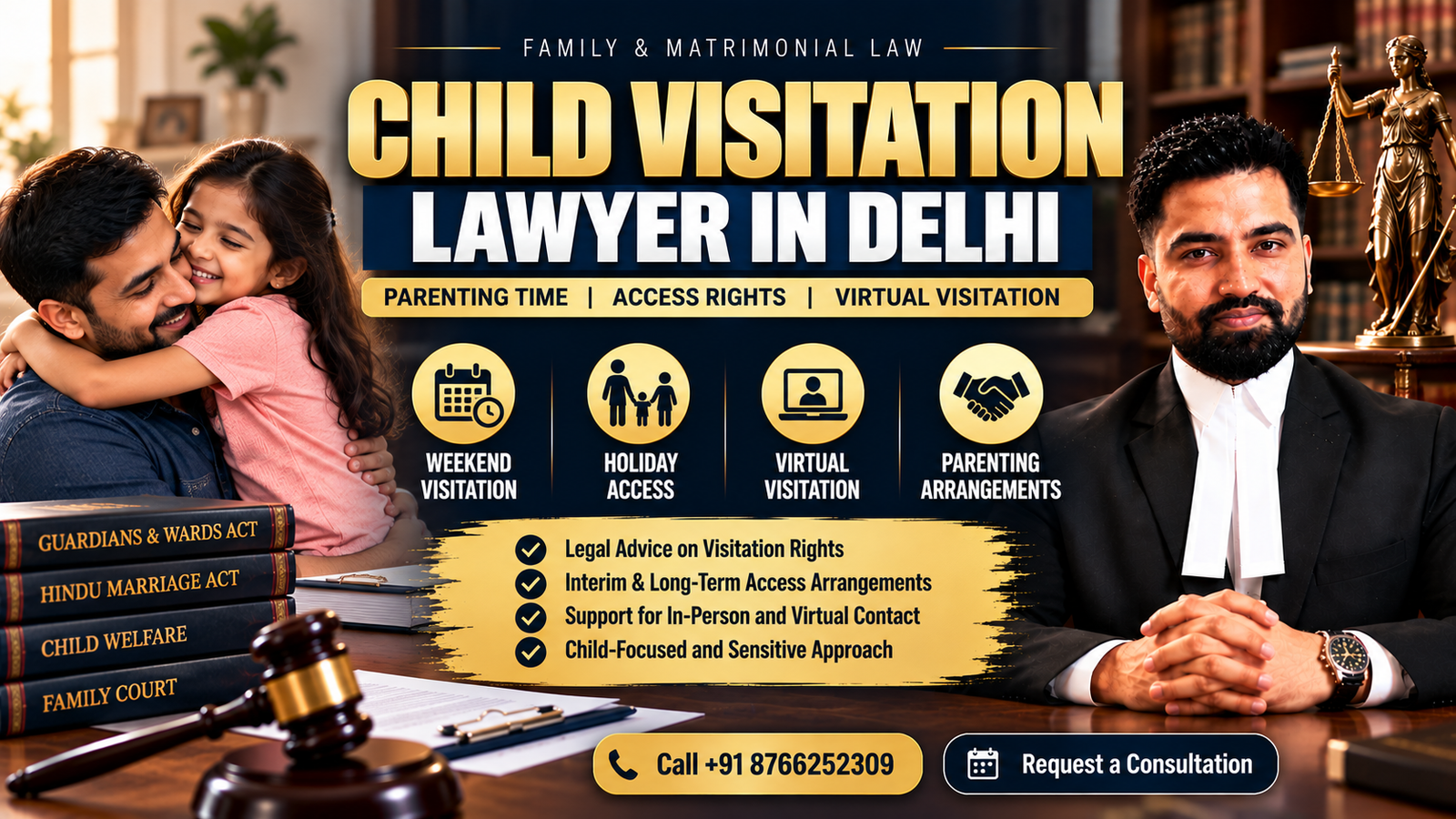 Child Visitation Lawyer in Delhi - Advocate Ajay Malik