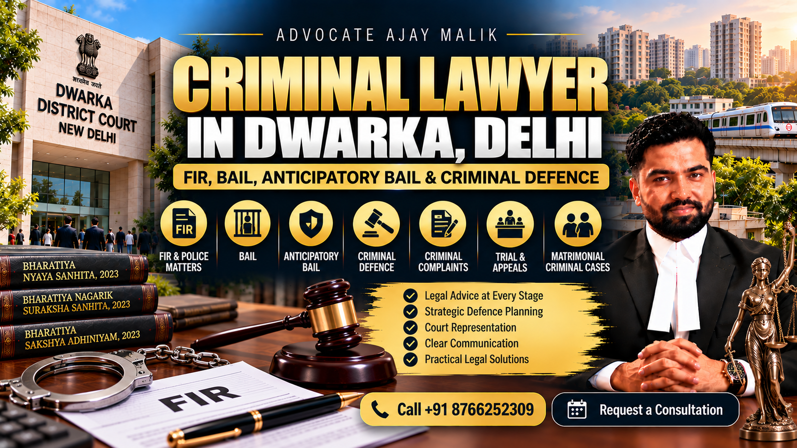 Criminal Lawyer in Dwarka Delhi Advocate Ajay Malik